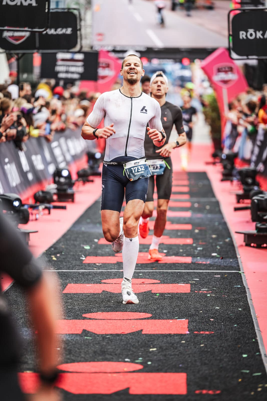Dominic Thormann beim Ironman-Finish